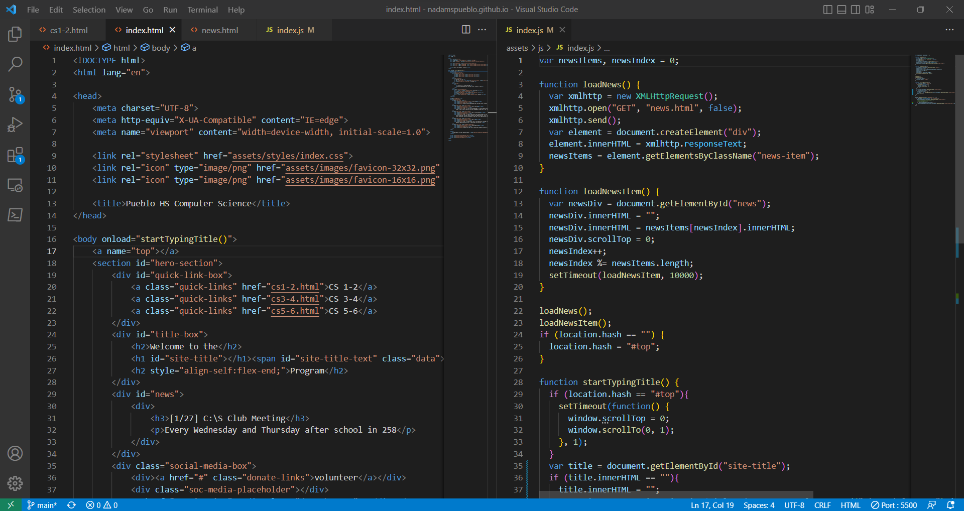 VS Code Screenshot